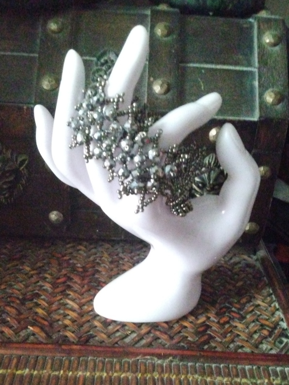 Intricate Silver-Tone Filigree Bracelet